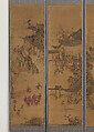 Scenes from the cycle of life, Ten-panel screen; ink an color on paper, Korea